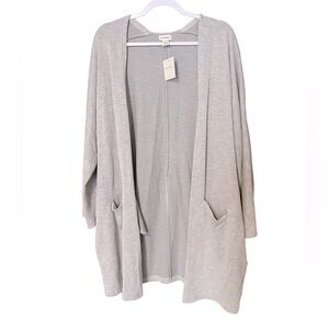 DONNI Ribbed Open Cardigan NWT